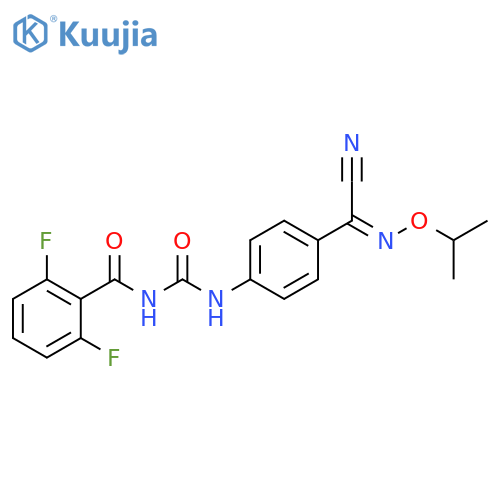 Benzamide, N-[[[4-[(Z)-cyano[(1-methylethoxy)imino]methyl]phenyl]amino]carbonyl]-2,6-difluoro- structure