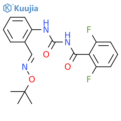 Benzamide, N-[[[2-[(E)-[(1,1-dimethylethoxy)imino]methyl]phenyl]amino]carbonyl]-2,6-difluoro- structure