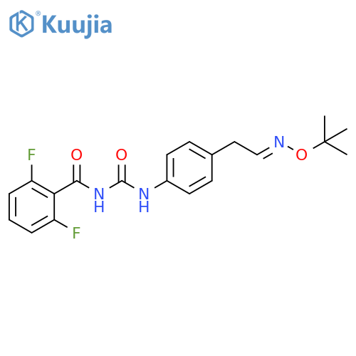 Benzamide, N-[[[4-[(2E)-2-[(1,1-dimethylethoxy)imino]ethyl]phenyl]amino]carbonyl]-2,6-difluoro- structure