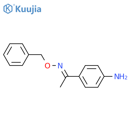 Ethanone, 1-(4-aminophenyl)-, O-(phenylmethyl)oxime, (1E)- structure