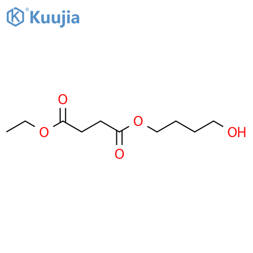 Butanedioic acid, 1-ethyl 4-(4-hydroxybutyl) ester structure
