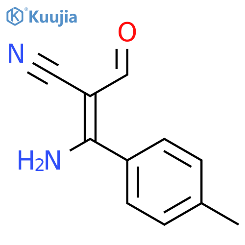 3-amino-2-cyano-4'-methylcinnamaldehyde structure