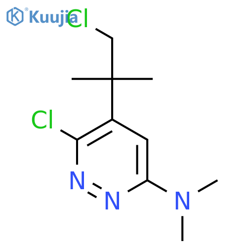 3-Pyridazinamine,6-chloro-5-(2-chloro-1,1-dimethylethyl)-N,N-dimethyl- structure