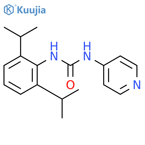 Urea, N-[2,6-bis(1-methylethyl)phenyl]-N'-4-pyridinyl- structure