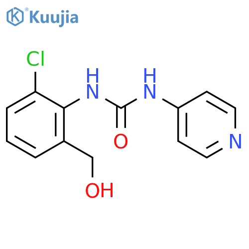 Urea, N-[2-chloro-6-(hydroxymethyl)phenyl]-N'-4-pyridinyl- structure
