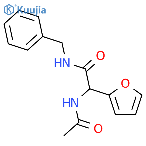 2-Furanacetamide, a-(acetylamino)-N-(phenylmethyl)- structure