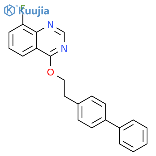 Quinazoline,4-(2-[1,1'-biphenyl]-4-ylethoxy)-8-fluoro- structure