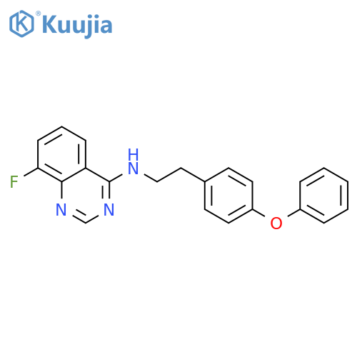 4-Quinazolinamine,8-fluoro-N-[2-(4-phenoxyphenyl)ethyl]- structure