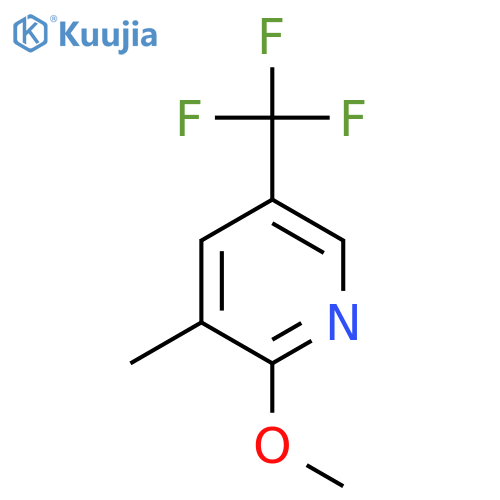 2-Methoxy-3-methyl-5-(trifluoromethyl)pyridine structure
