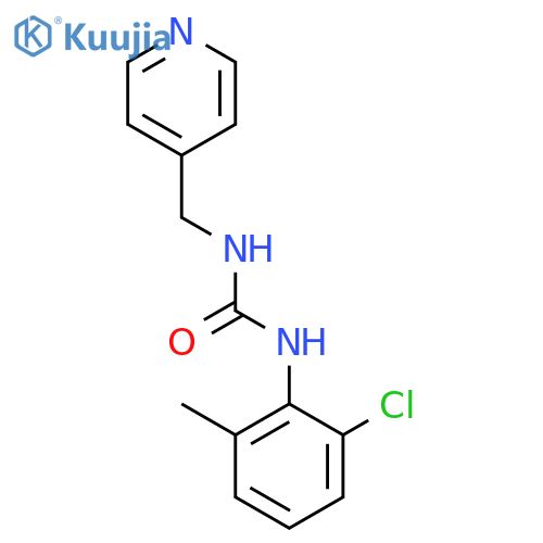 Urea,N-(2-chloro-6-methylphenyl)-N'-(4-pyridinylmethyl)- structure