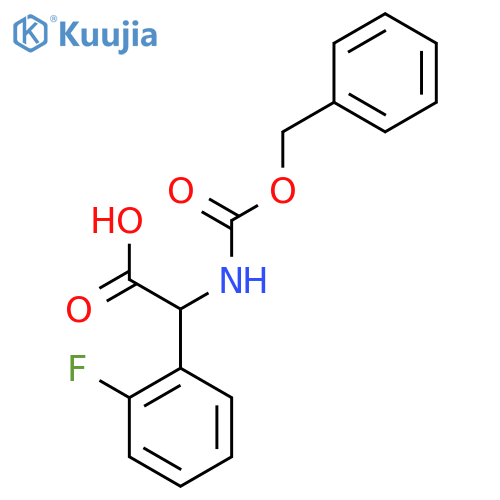 2-{(benzyloxy)carbonylamino}-2-(2-fluorophenyl)acetic acid structure