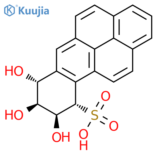 Benzo[a]pyrene-10-sulfonicacid, 7,8,9,10-tetrahydro-7,8,9-trihydroxy-, (7a,8b,9b,10a)- (9CI) structure