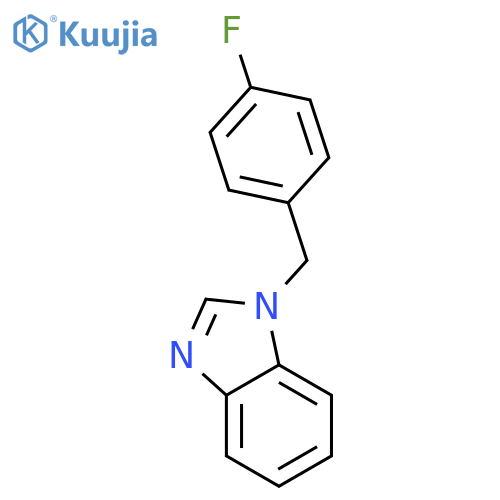 1-[(4-fluorophenyl)methyl]-1H-1,3-benzodiazole structure