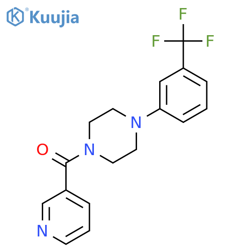 Methanone,3-pyridinyl[4-[3-(trifluoromethyl)phenyl]-1-piperazinyl]- structure