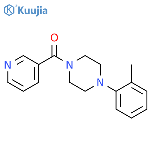 Methanone,[4-(2-methylphenyl)-1-piperazinyl]-3-pyridinyl- structure