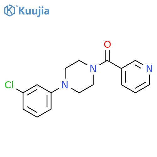 [4-(3-Chloro-phenyl)-piperazin-1-yl]-pyridin-3-yl-methanone structure