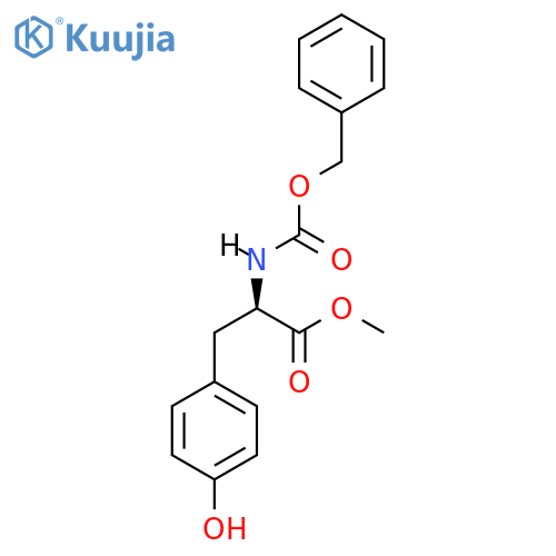 Methyl-N-[(benzyloxy)carbonyl]-D-tyrosinate structure