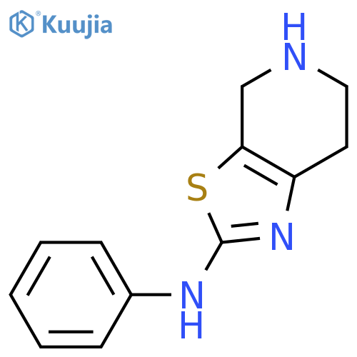 4,5,6,7-tetrahydro-N-phenyl-Thiazolo[5,4-c]pyridin-2-amine structure