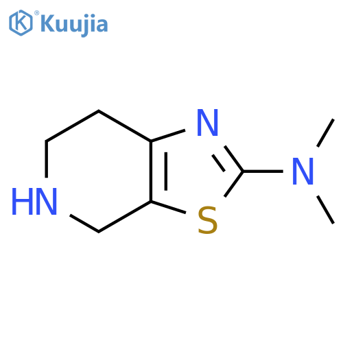 N,N-dimethyl-4H,5H,6H,7H-1,3thiazolo5,4-cpyridin-2-amine structure