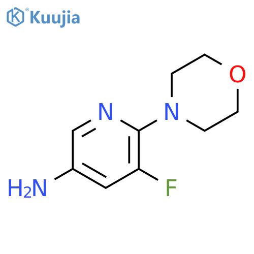 5-Fluoro-6-(4-morpholinyl)-3-pyridinamine structure
