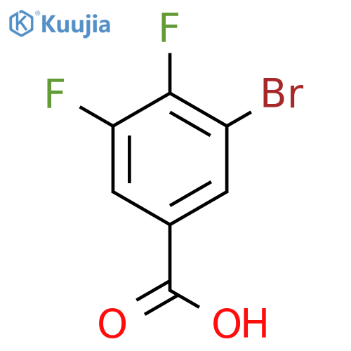 3-Bromo-4,5-difluorobenzoic acid structure