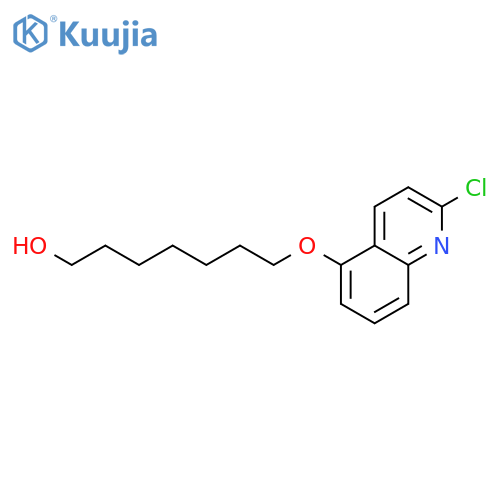 1-Heptanol, 7-[(2-chloro-5-quinolinyl)oxy]- structure