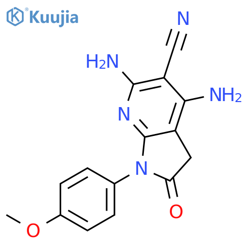 4,6-Diamino-1-(4-Methoxy-Phenyl)-2-Oxo-2,3-Dihydro-1H-Pyrrolo[2,3-b]Pyridine-5-Carbonitrile structure