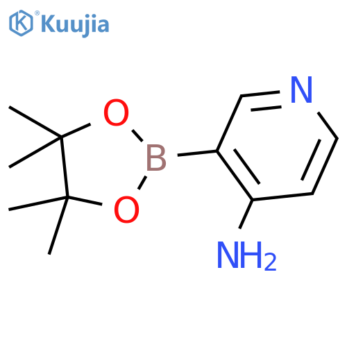 3-(tetramethyl-1,3,2-dioxaborolan-2-yl)pyridin-4-amine structure
