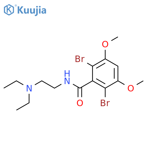 Benzamide, 2,6-dibromo-N-[2-(diethylamino)ethyl]-3,5-dimethoxy- structure