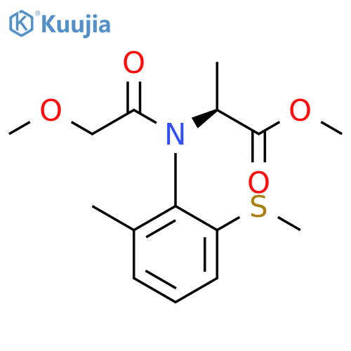 Alanine,N-(methoxyacetyl)-N-[2-methyl-6-(methylthio)phenyl]-, methyl ester (9CI) structure