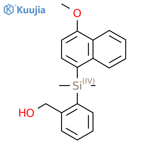 {2-[(4-Methoxy-naphthalen-1-yl)-dimethyl-silanyl]-phenyl}-methanol structure