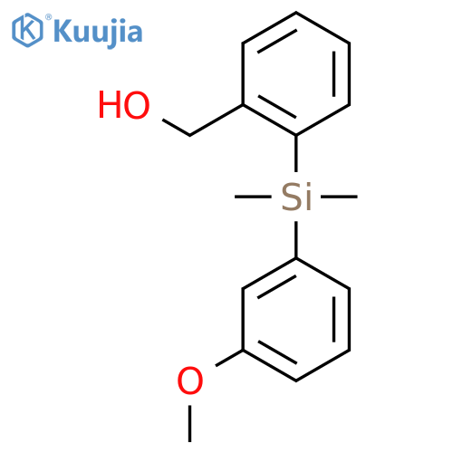 {2-(3-Methoxyphenyl)dimethylsilylphenyl}methanol structure