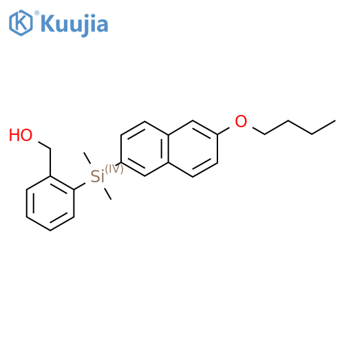{2-[(6-Butoxy-naphthalen-2-yl)-dimethyl-silanyl]-phenyl}-methanol structure