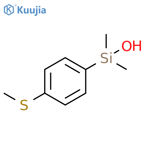Dimethyl(4-thiomethylphenyl)silanol structure