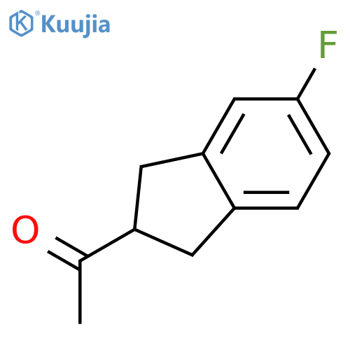 1-(5-Fluoro-2,3-dihydro-1H-inden-2-yl)ethanone structure