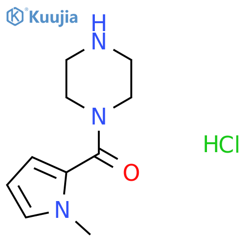 1-(1-methyl-1H-pyrrole-2-carbonyl)piperazine hydrochloride structure