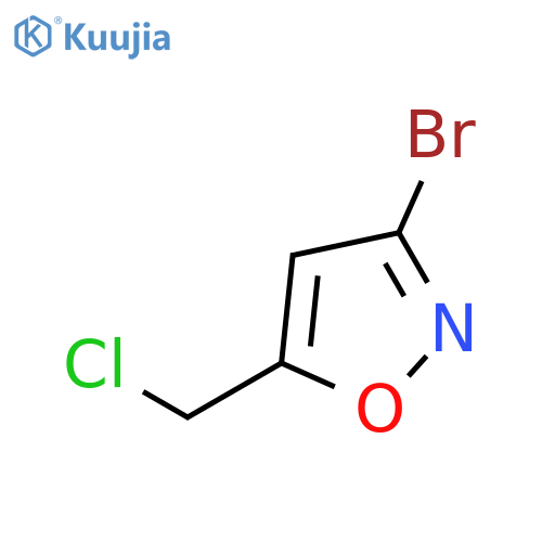 3-Bromo-5-(chloromethyl)isoxazole structure
