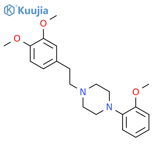 Piperazine,1-[2-(3,4-dimethoxyphenyl)ethyl]-4-(2-methoxyphenyl)- structure