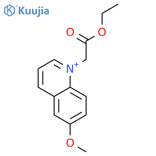 Quinolinium,1-(2-ethoxy-2-oxoethyl)-6-methoxy- structure