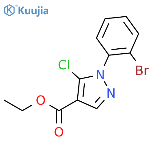 Ethyl 1-(2-bromophenyl)-5-chloro-1H-pyrazole-4-carboxylate structure