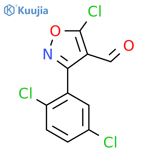 5-Chloro-3-(2,5-dichlorophenyl)-1,2-oxazole-4-carbaldehyde structure
