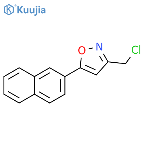 3-(CHLOROMETHYL)-5-(2-NAPHTHALENYL)ISOXAZOLE structure