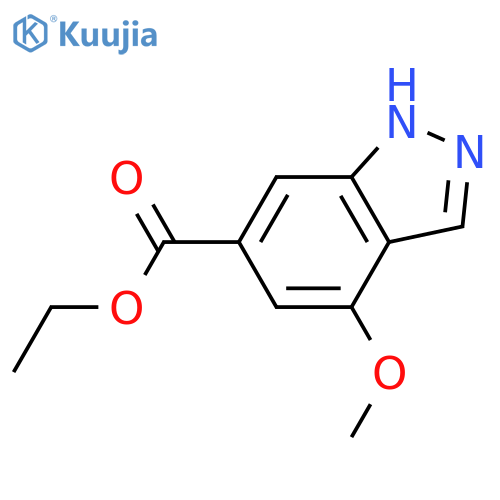 ethyl 4-methoxy-1H-indazole-6-carboxylate structure