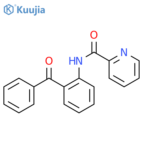 2-Pyridinecarboxamide, N-(2-benzoylphenyl)- structure