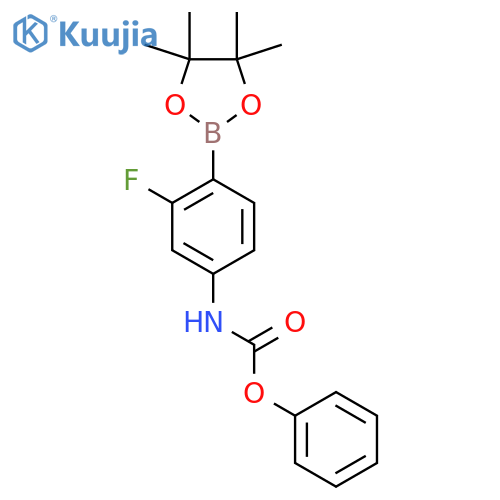 2-Fluoro-4-(phenoxycarbonylamino)benzeneboronic Acid Pinacol Ester structure