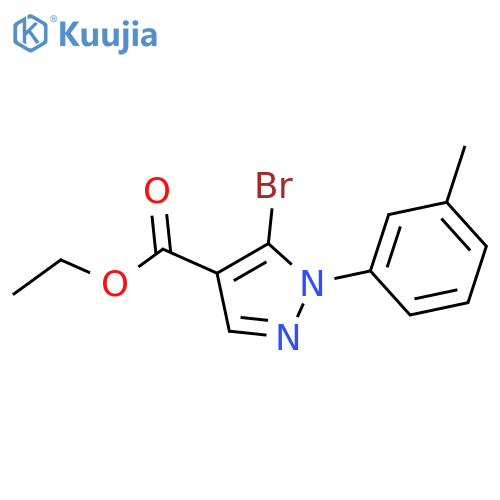 5-Bromo-1-m-tolyl-1H-pyrazole-4-carboxylic acid ethyl ester structure