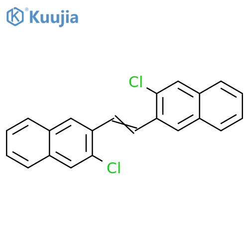 2,2′-(1,2-Ethenediyl)bis[3-chloronaphthalene] structure