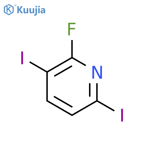 2-Fluoro-3,6-diiodopyridine structure