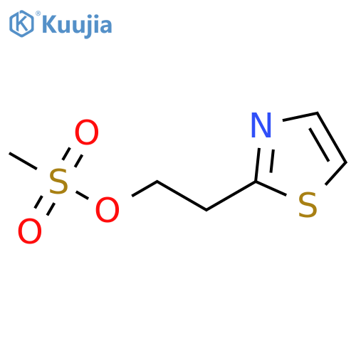 2-(1,3-thiazol-2-yl)ethyl methanesulfonate structure