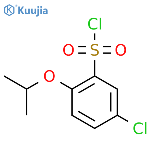 5-Chloro-2-(propan-2-yloxy)benzene-1-sulfonyl chloride structure